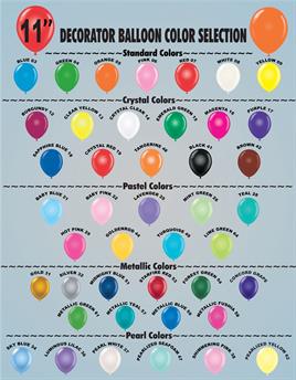 11" Balloon Color Selection