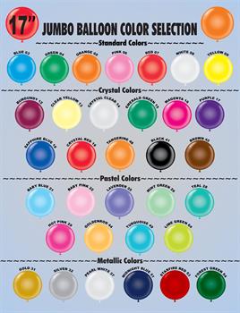 17" Balloon Color Selection