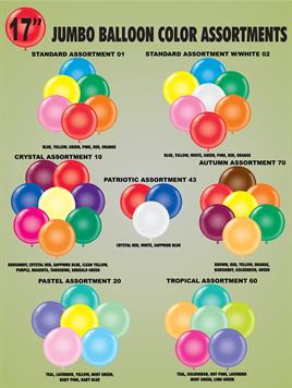 17" Balloon Color Assortments